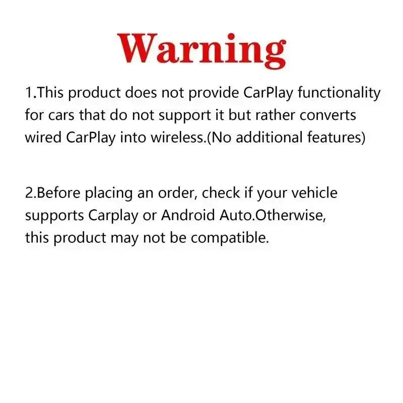 Wireless CarPlay Adapter
